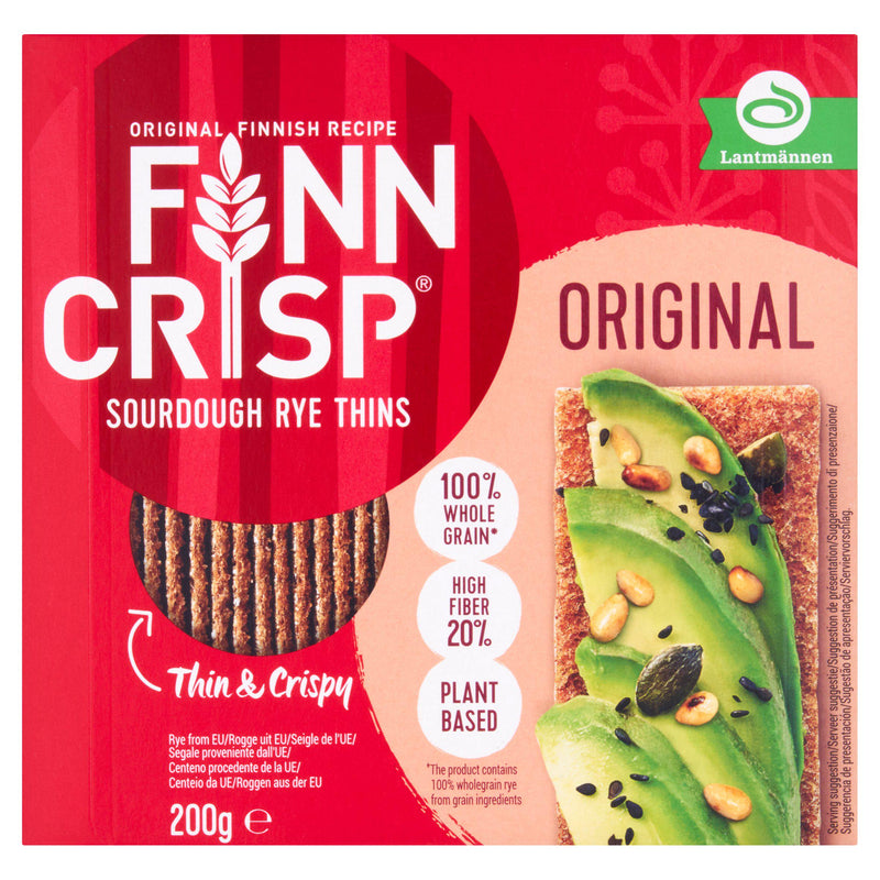 Finn Crisp original rye crispbread 200g - British product