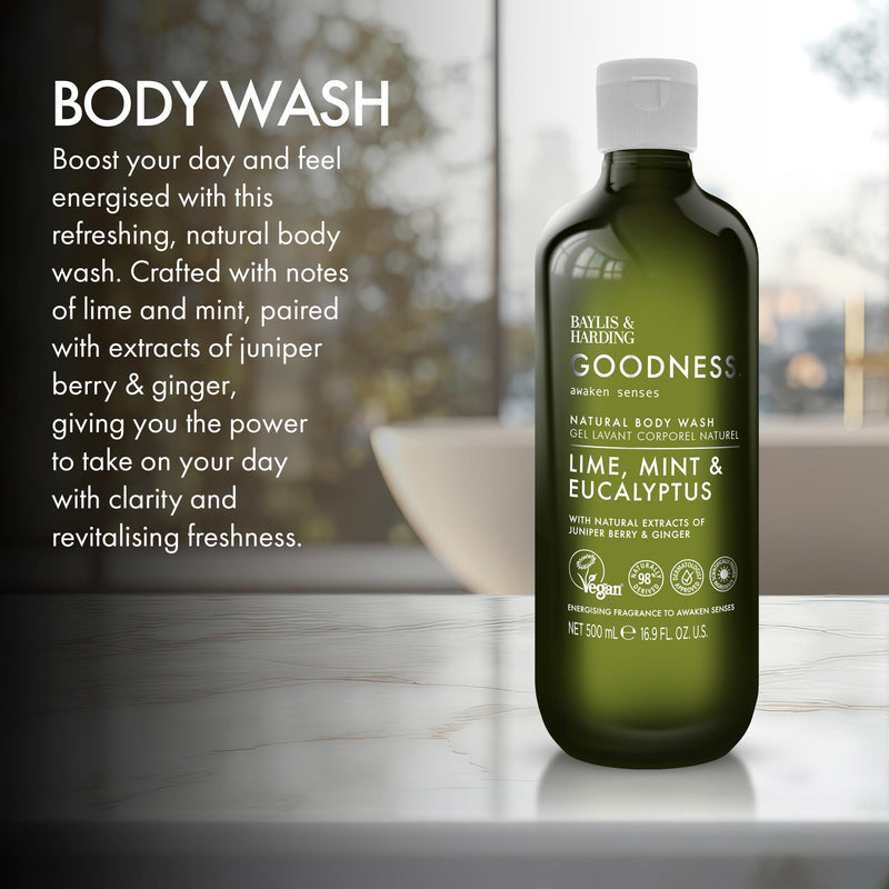 Baylis & Harding Lime Mint & Eucalyptus Body Wash 500ml - British product