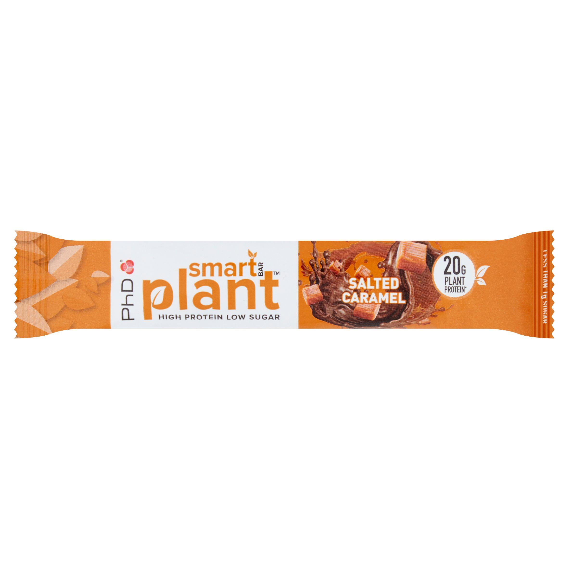 PhD Plant Salted Caramel Smart Bar 64g - British product