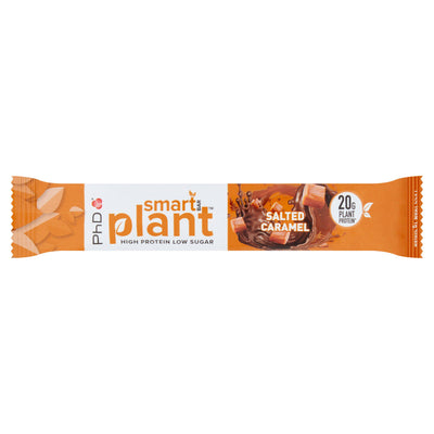 Sainsburys PhD Salted Caramel Plant Protein Smart Bar 64g- Buy online at McGrocer