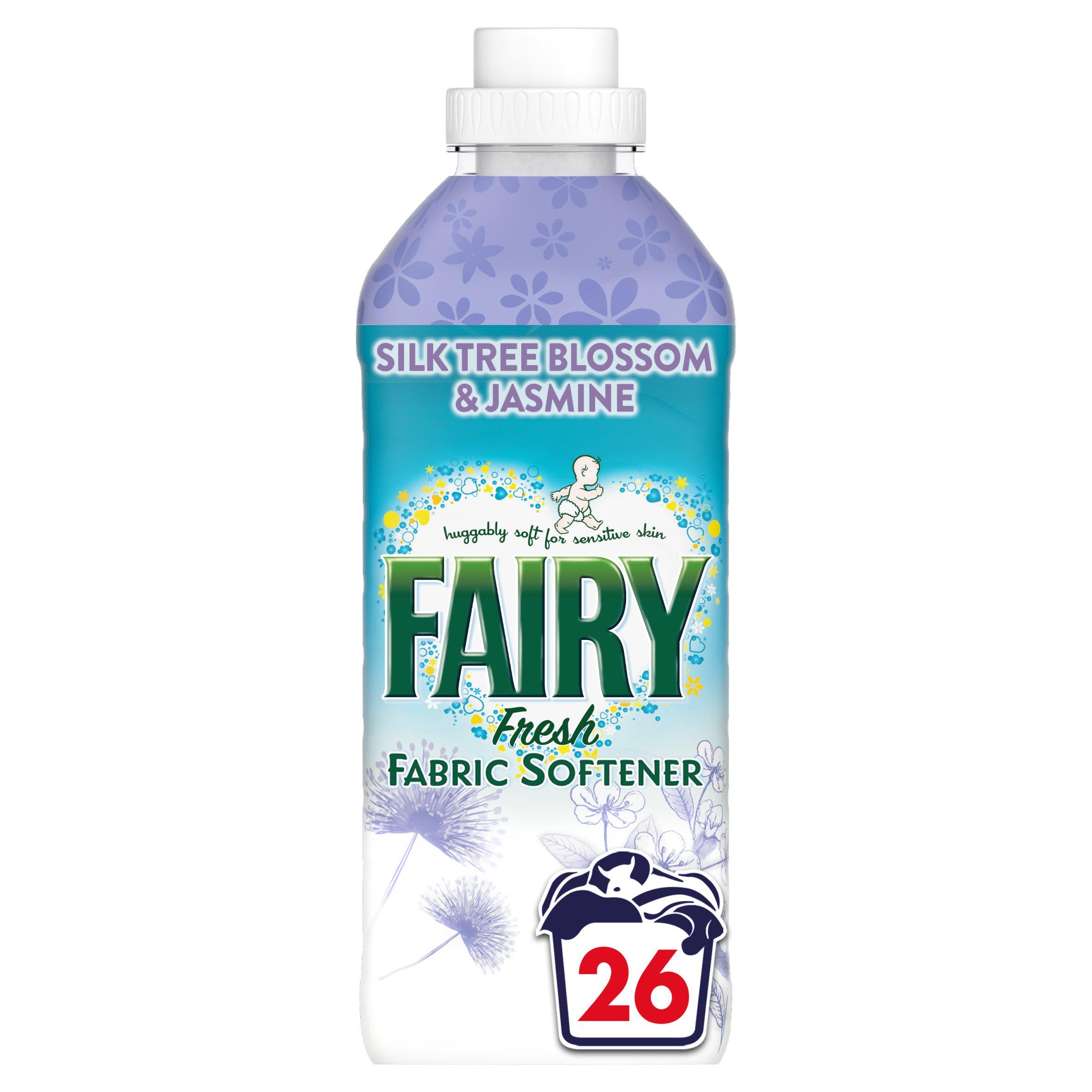 Hypoallergenic Fabric Conditioner for Sensitive Skin with Silk Tree Blossom & Jasmine Scent, 26 Washes