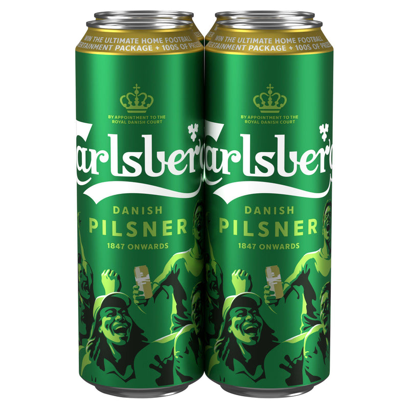Carlsberg lager beer 4x568ml cans, imported from the UK