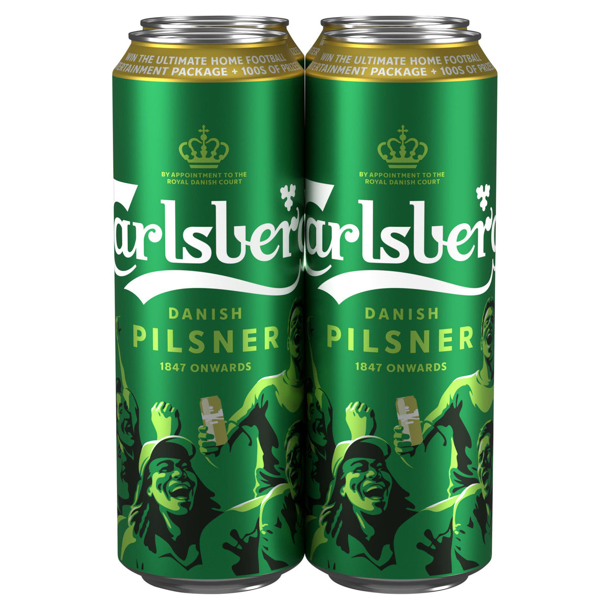 Carlsberg lager beer 4x568ml cans, imported from the UK