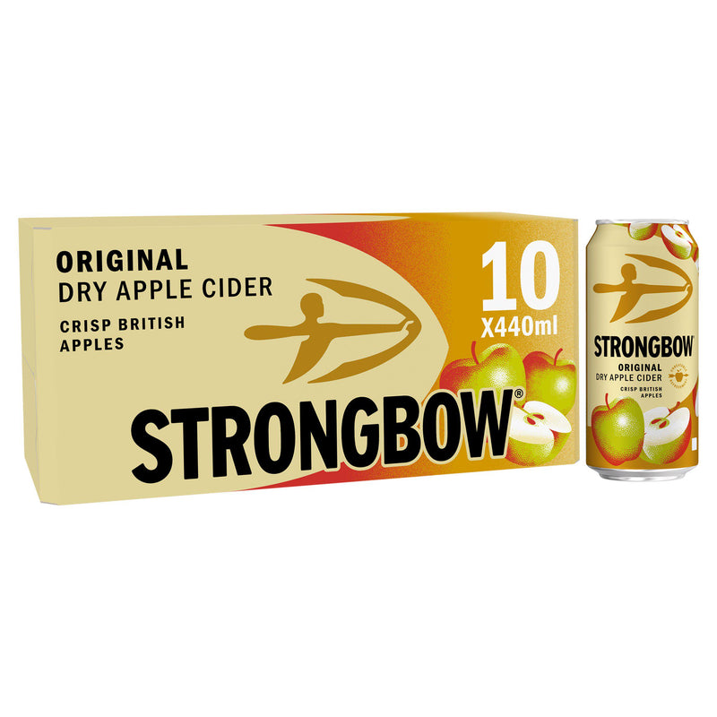 Strongbow Original Cider Multipack 10x440ml Cans (British brand)