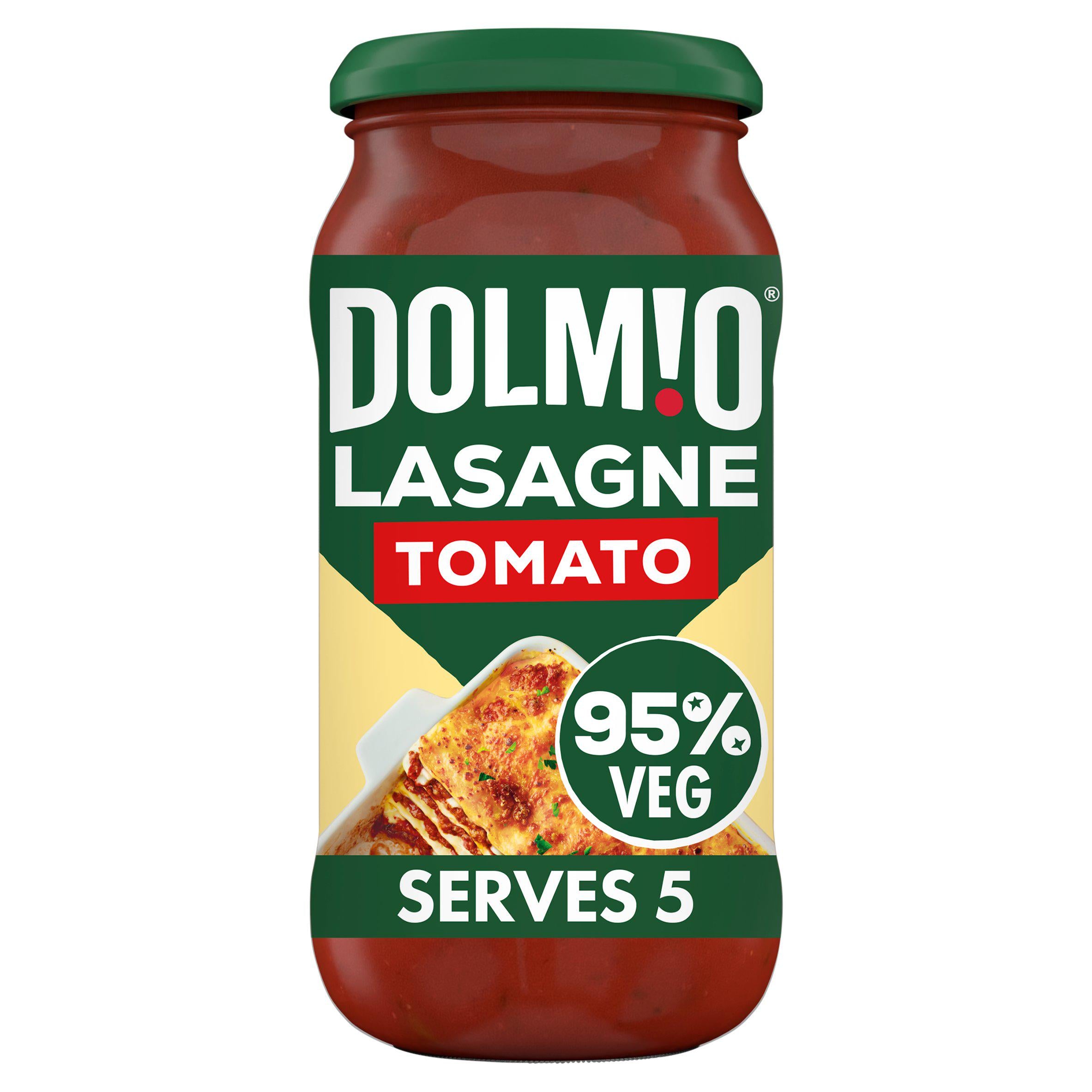 Dolmio lasagne red tomato sauce 450g, imported from the UK