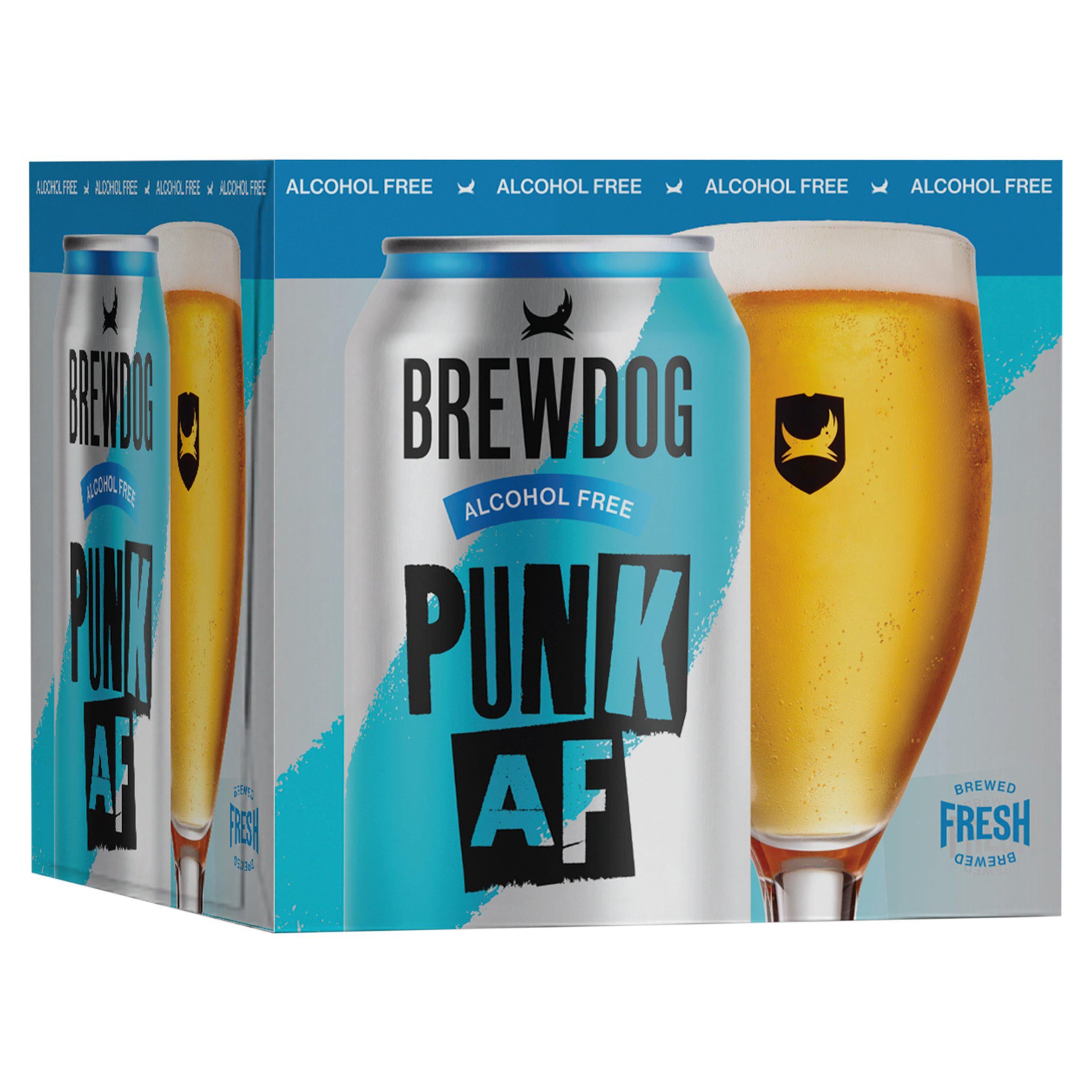 BrewDog low alcohol Punk IPA 0.5% 4 x 330ml, imported from the UK