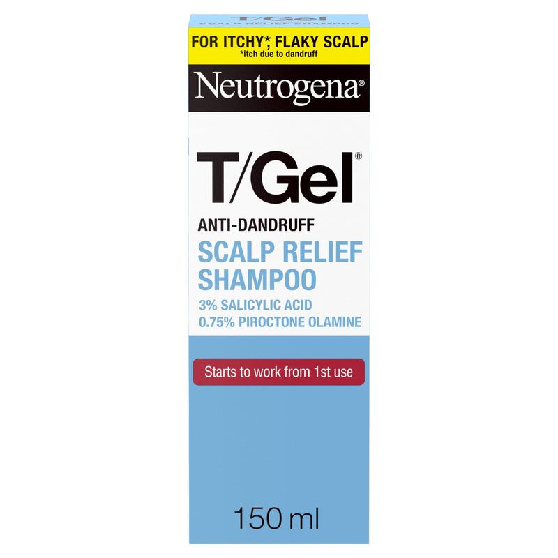 Neutrogena T/Gel Anti Dandruff Scalp Relief Shampoo 150ml, imported from the UK