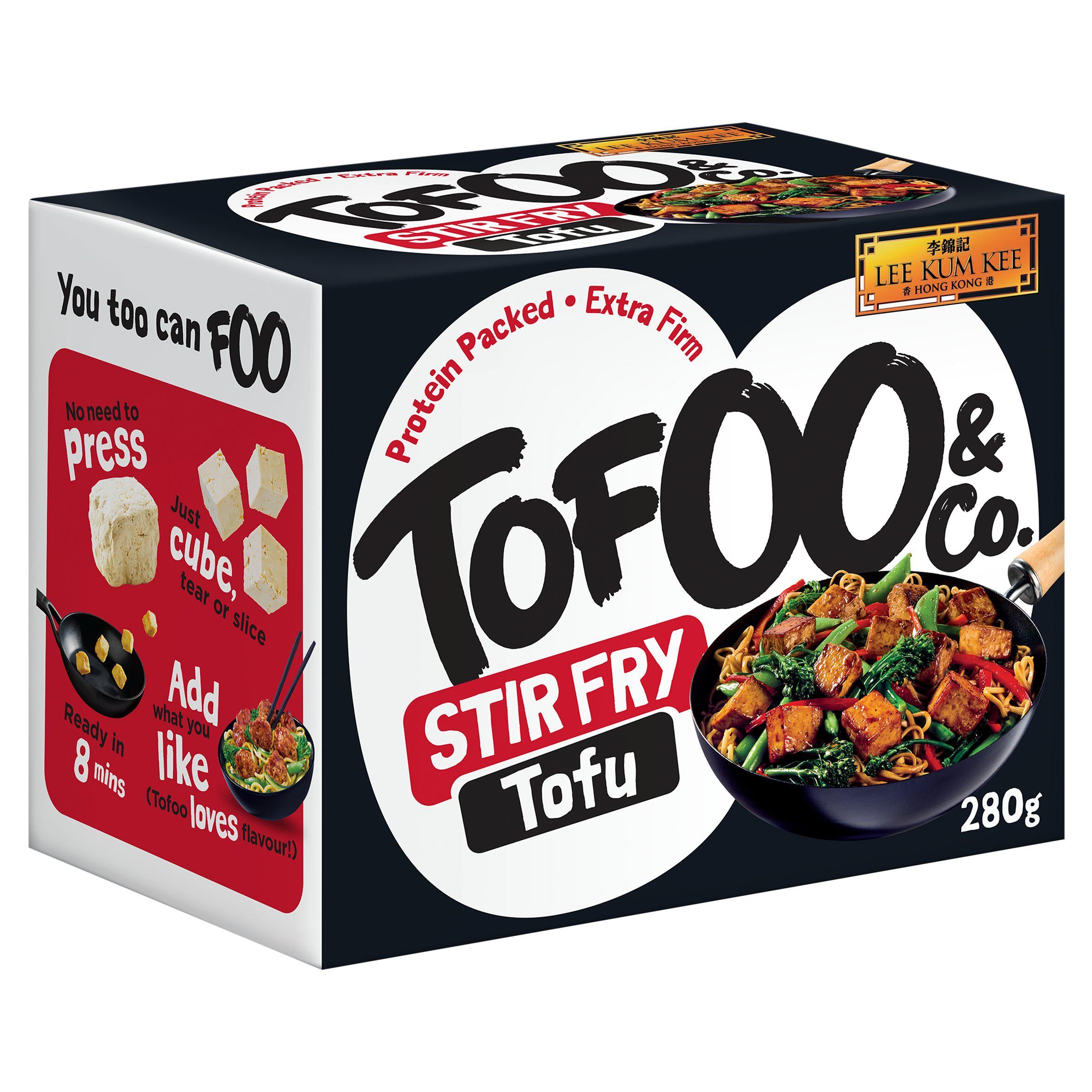 The Tofoo Co. seasoned tofu stir fry 280g, UK version