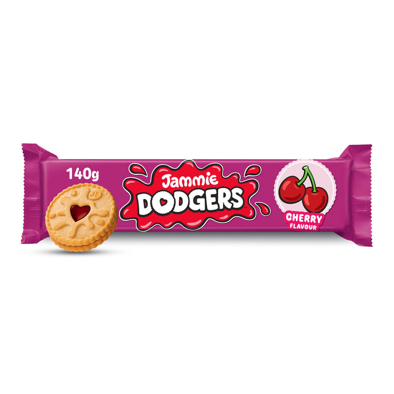 Jammie Dodgers cherry flavour biscuits 140g - British product