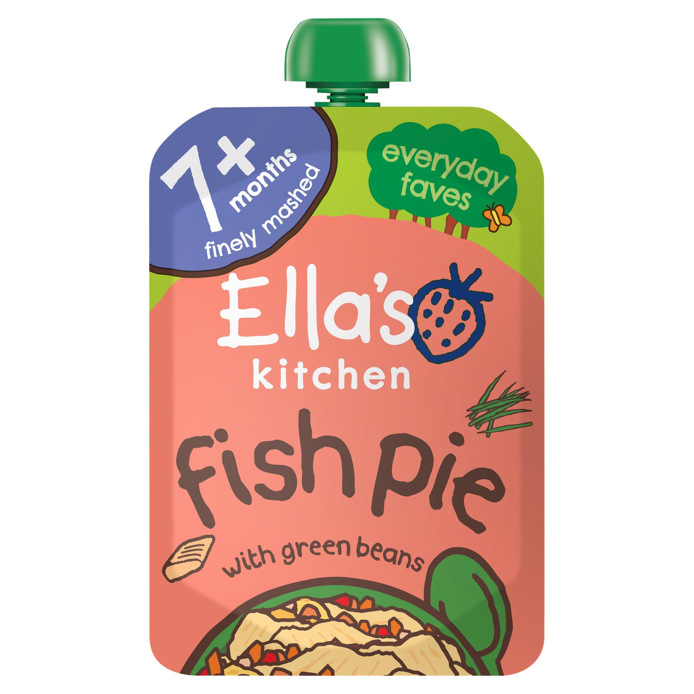 Ella's Kitchen organic fish pie baby food pouch 130g - British product