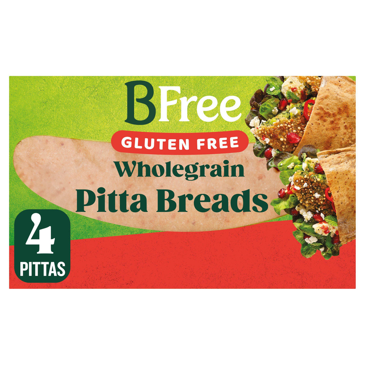 BFree gluten free wholegrain pitta breads pack of 4 - British product