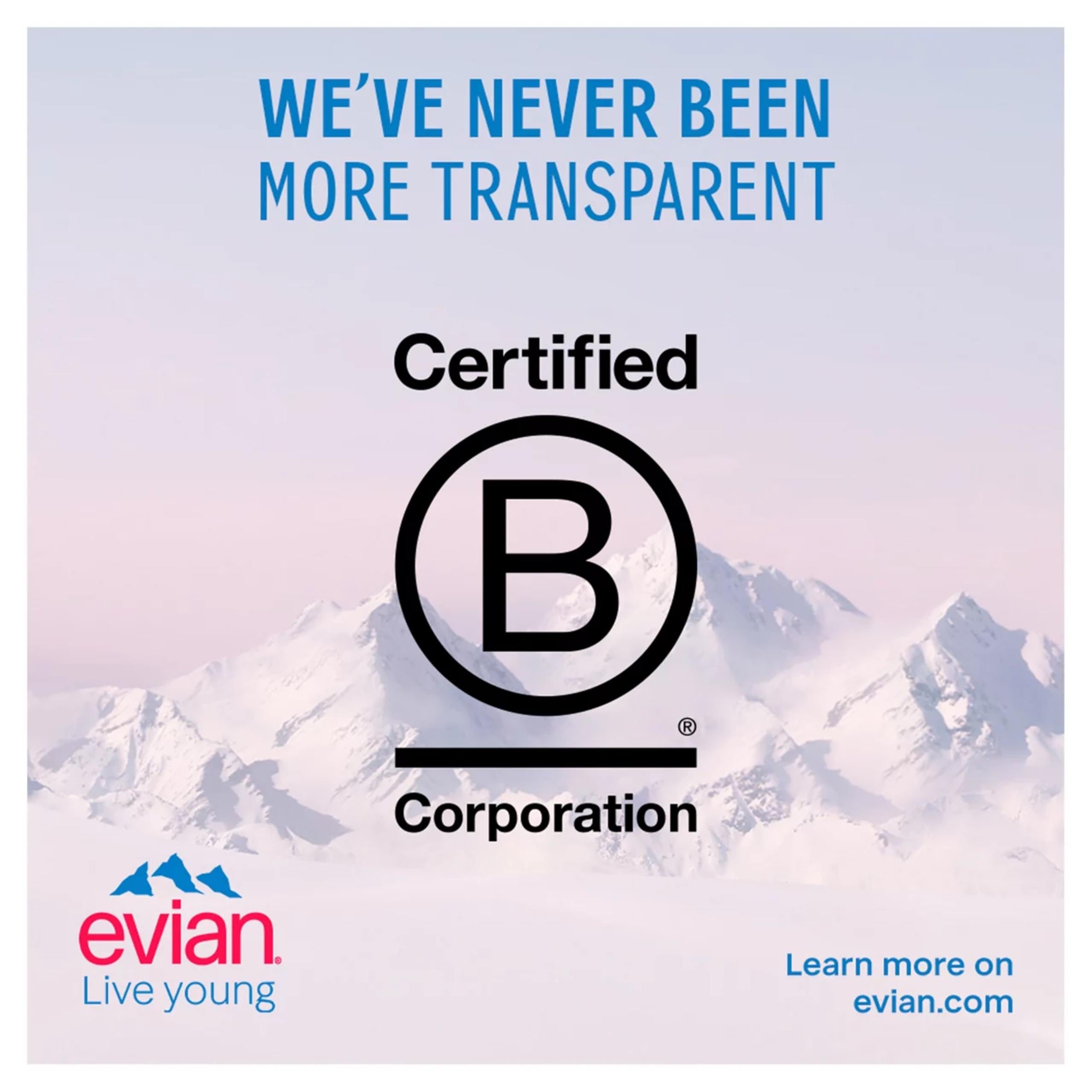 Evian natural mineral water still 4x750ml (British brand)