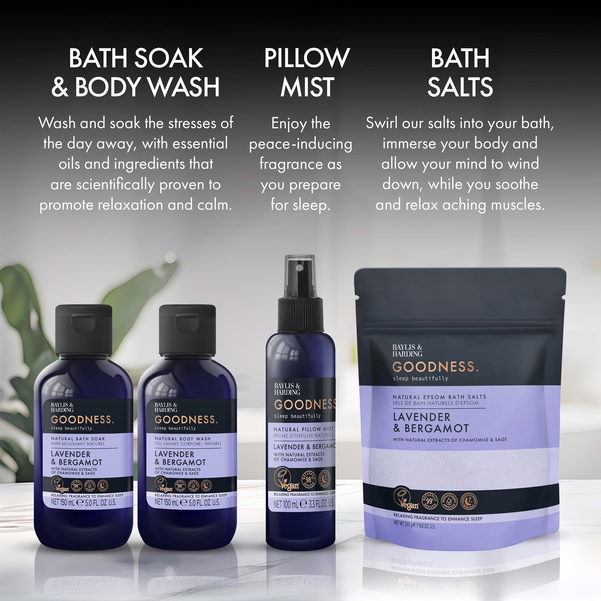Baylis and Harding Natural Sleep Bath Gift Set - British product