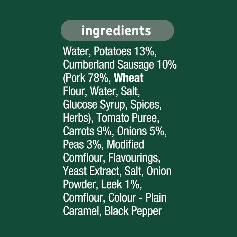 Heinz chunky sausage and vegetable soup 400g - British product