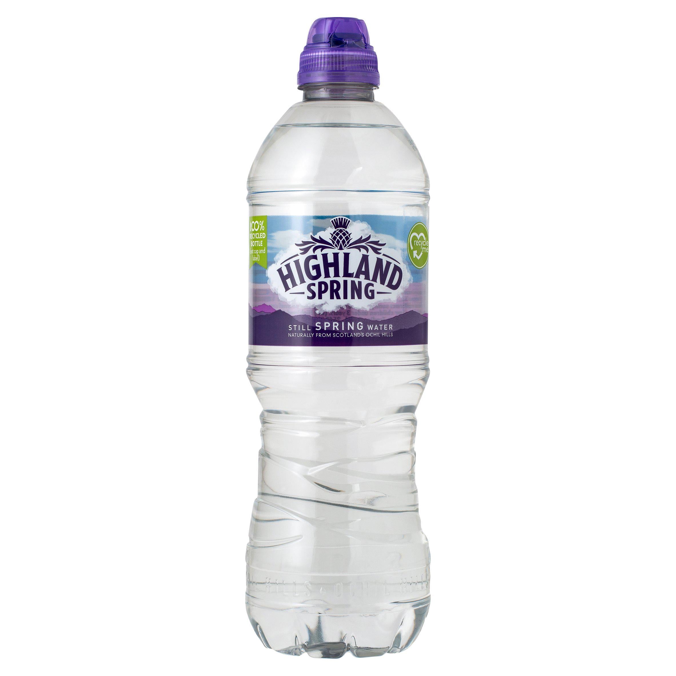 Highland Spring still water sports cap 750ml - British product