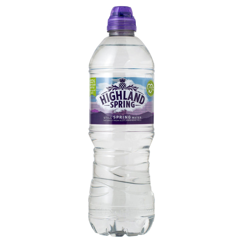 Highland Spring still water sports cap 750ml - British product