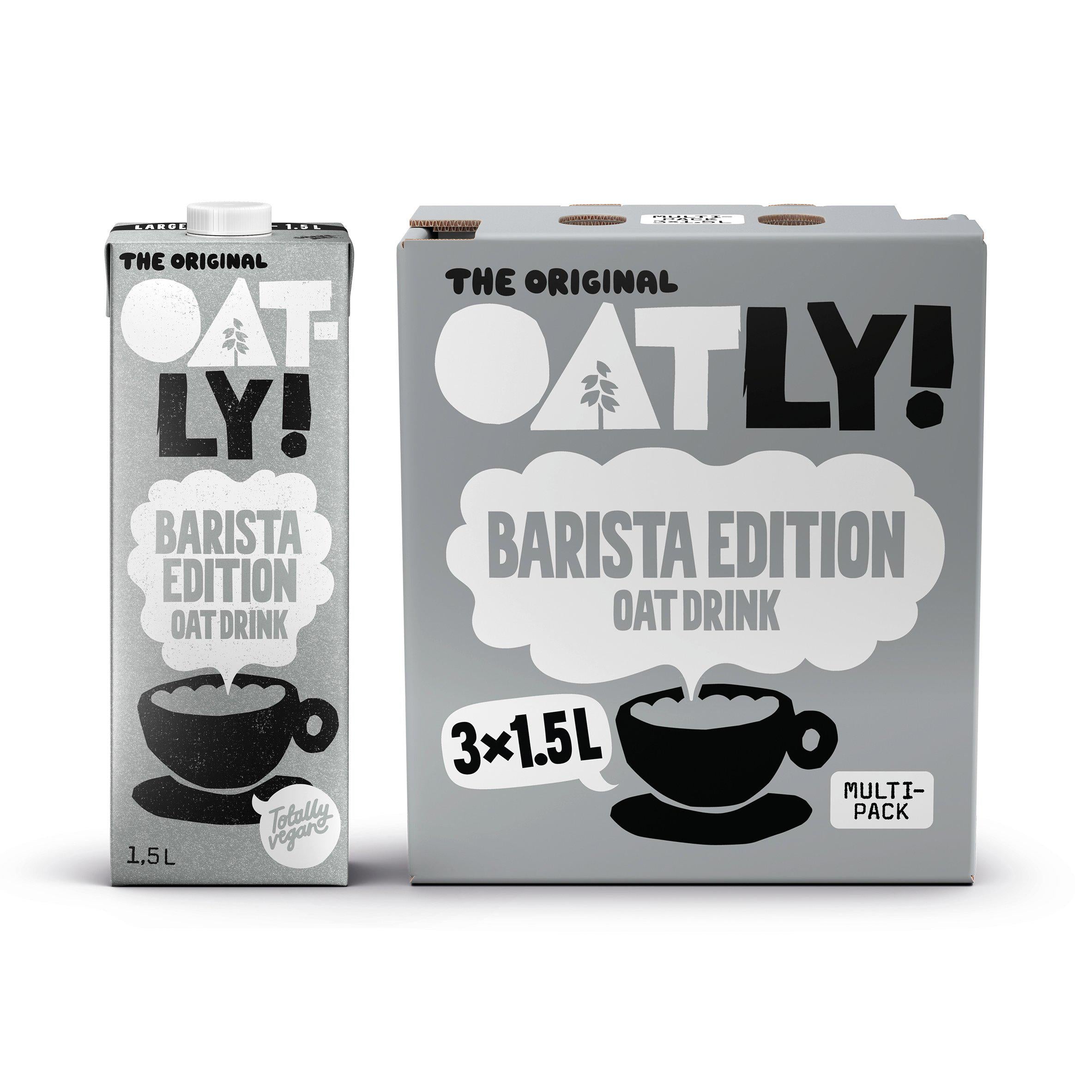 Oatly Barista Edition oat drink multipack 3 x 1.5L - British product