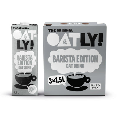 Sainsburys Oatly Barista Edition Oat Drink Multipack 3 x 1.5L- Buy online at McGrocer