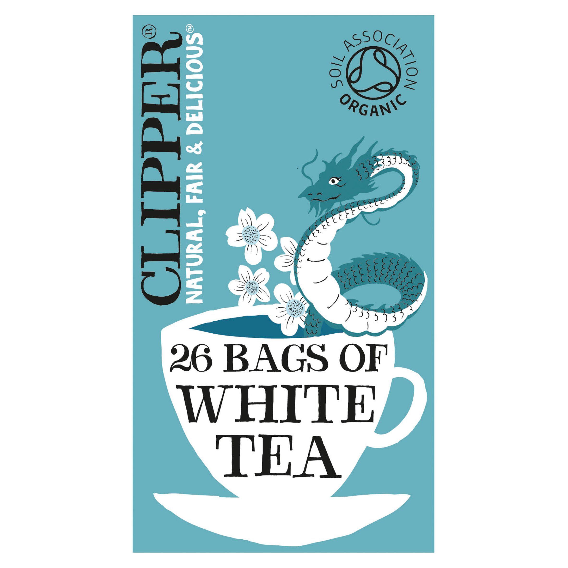 Clipper organic white tea 26 tea bags, UK version