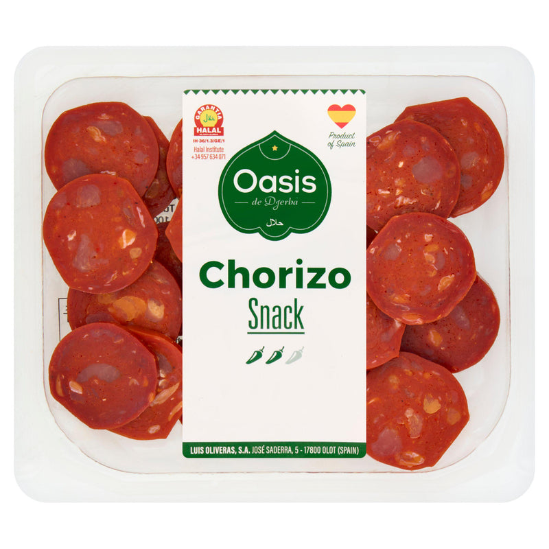 L'oasis Turkey Chorizo Tapas 80g, imported from the UK