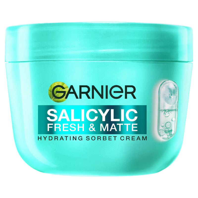 Garnier Salicylic Fresh & Matte hydrating sorbet cream, imported from the UK