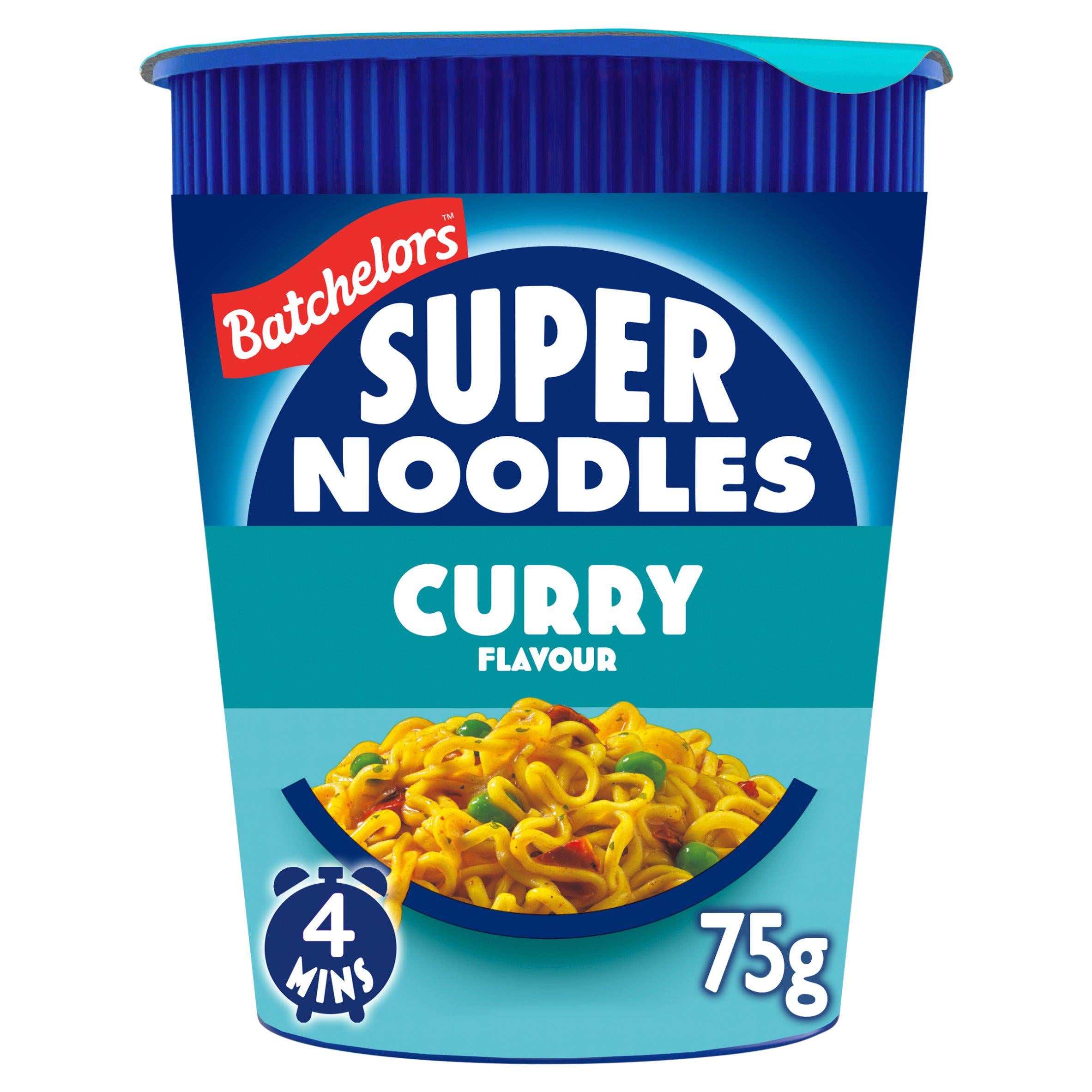 Batchelors Super Noodles Curry Flavour 75g (British brand)