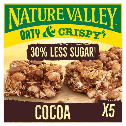 Nature Valley Oaty & Crispy Cocoa Bars 5x23g GOODS Sainsburys   