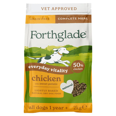 Sainsburys Forthglade Lightly Baked Natural Dry Dog Food Chicken Adult 1 Year+ 2kg- Buy online at McGrocer
