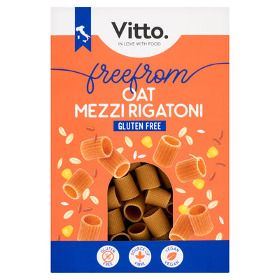 Sainsburys Vitto Freefrom Oat Mezzi Rigatoni Pasta 400g- Buy online at McGrocer