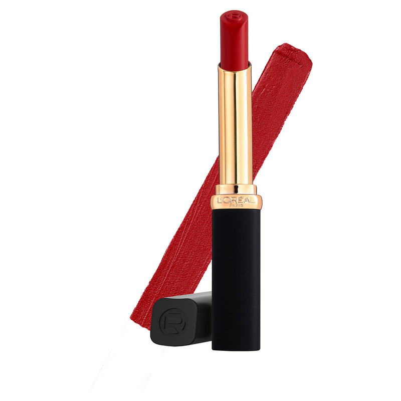 L'Oreal Paris matte lipstick in shade Plum Dominant, imported from the UK