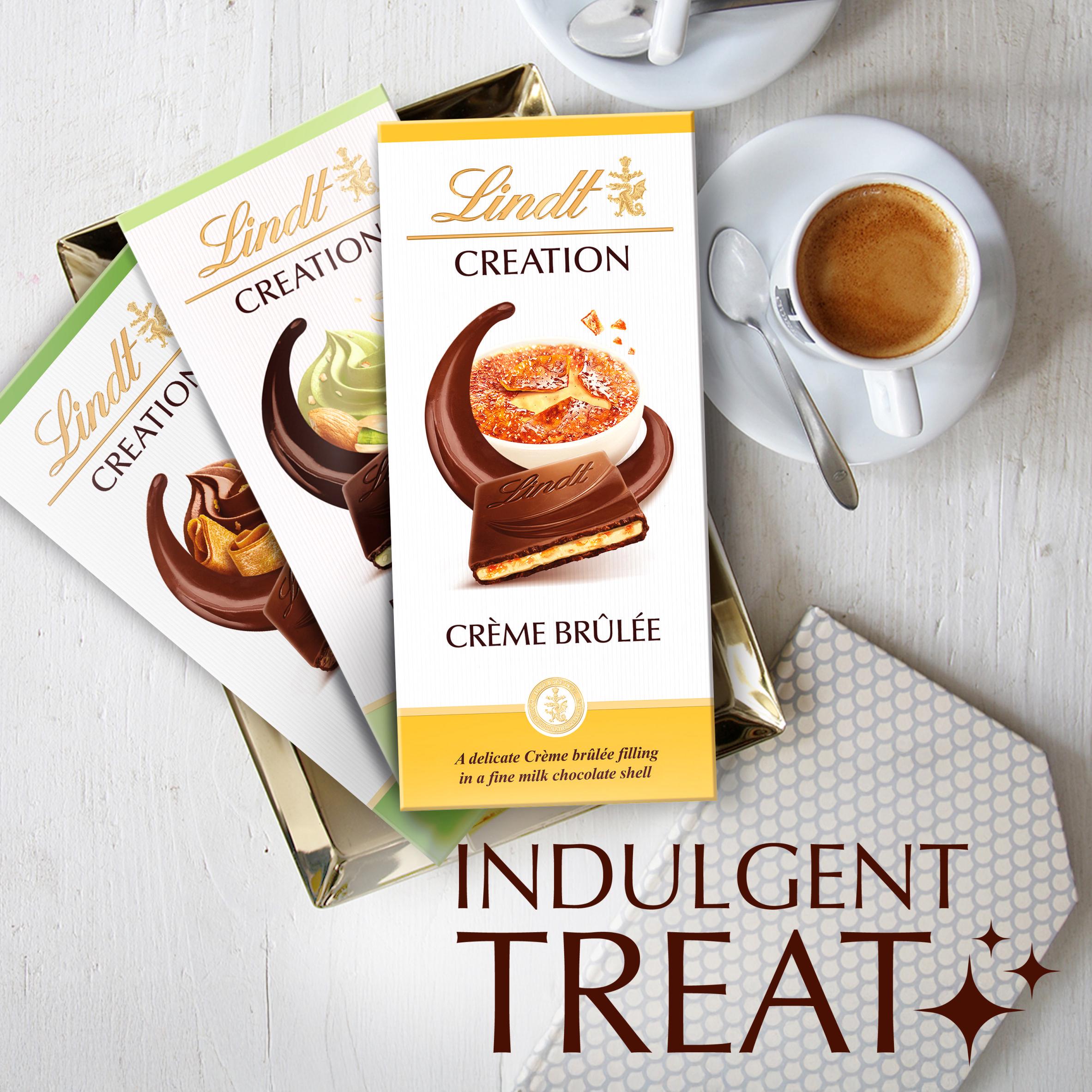 Lindt Crème Brûlée chocolate bar 150g (British brand)