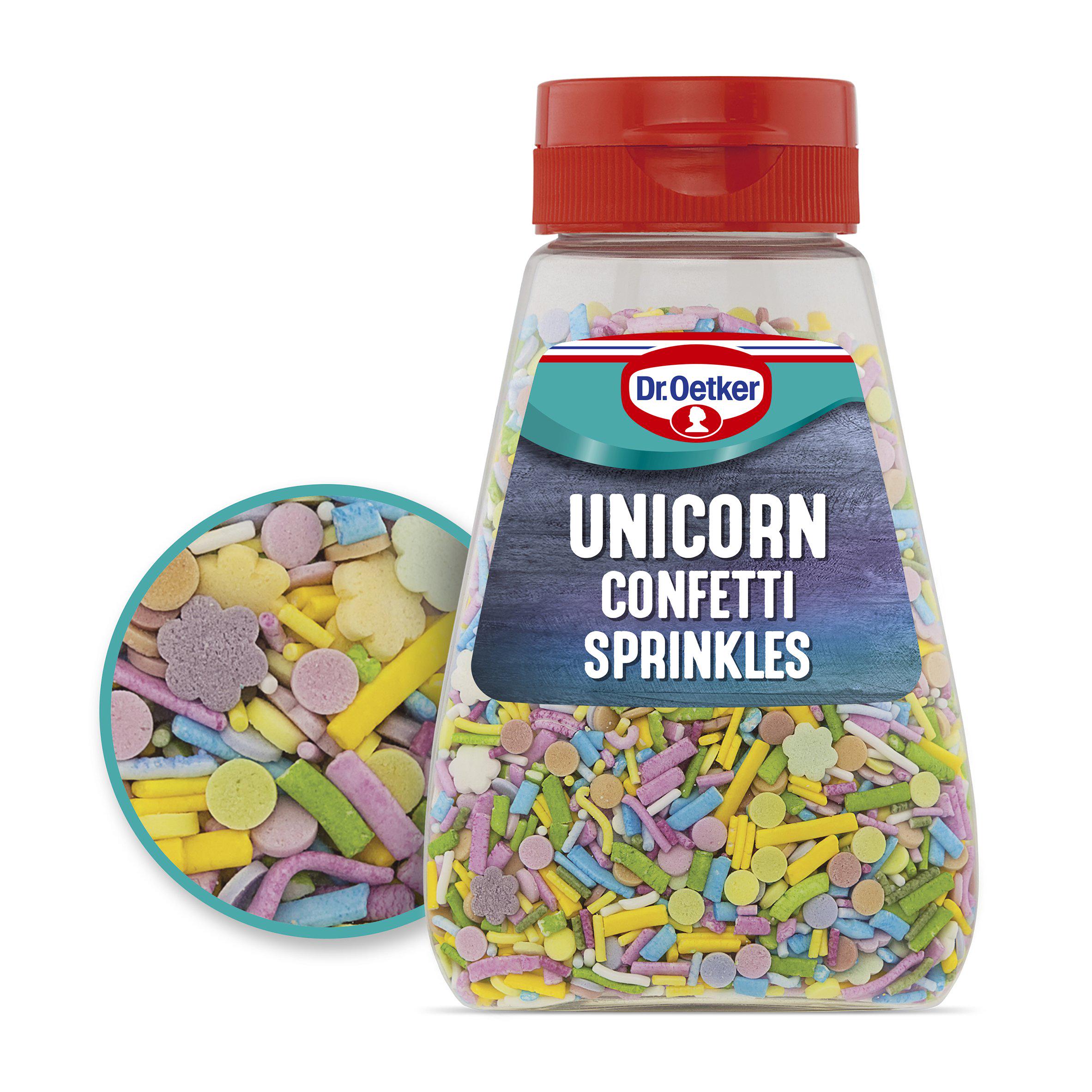 Dr. Oetker unicorn confetti sprinkles 110g - British product