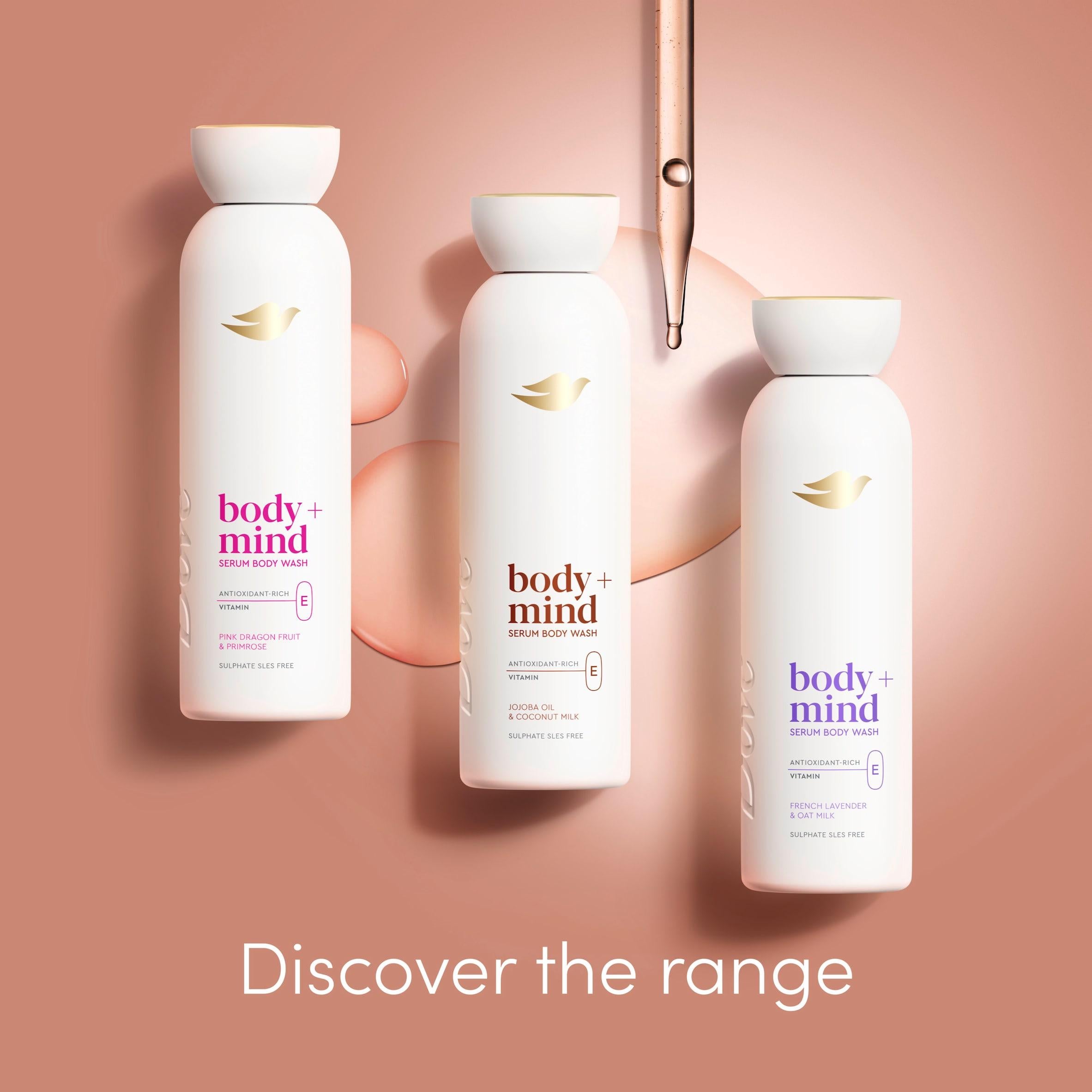 Dove Body and Mind body wash 350ml, imported from the UK