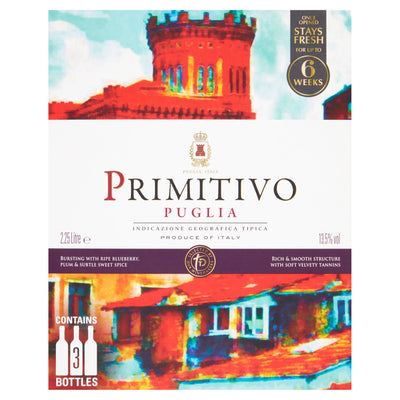Sainsburys Primitivo Puglia IGT Red Wine 2.25L- Buy online at McGrocer