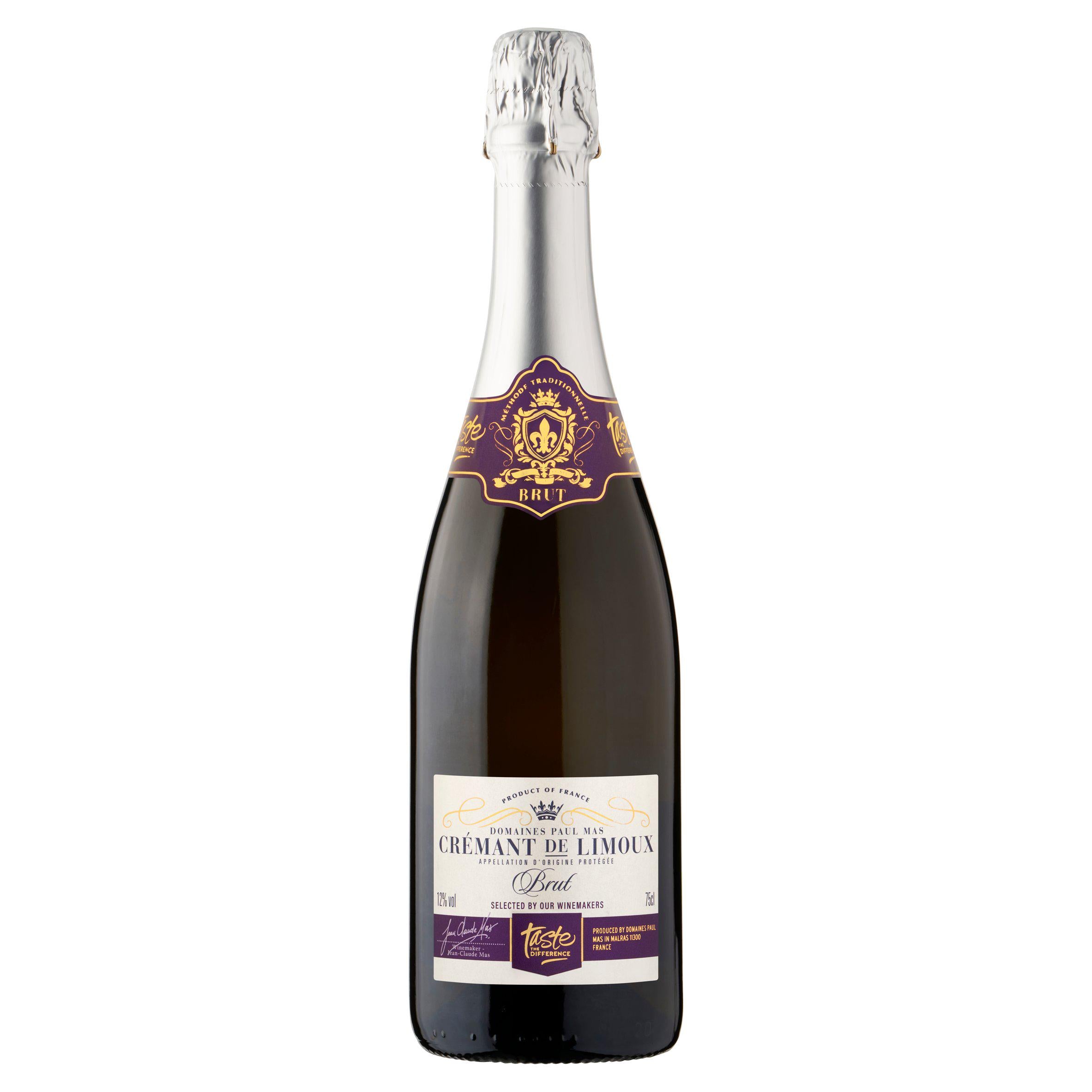 Sainsbury's Taste the Difference Crémant de Limoux white wine 75cl (British brand)