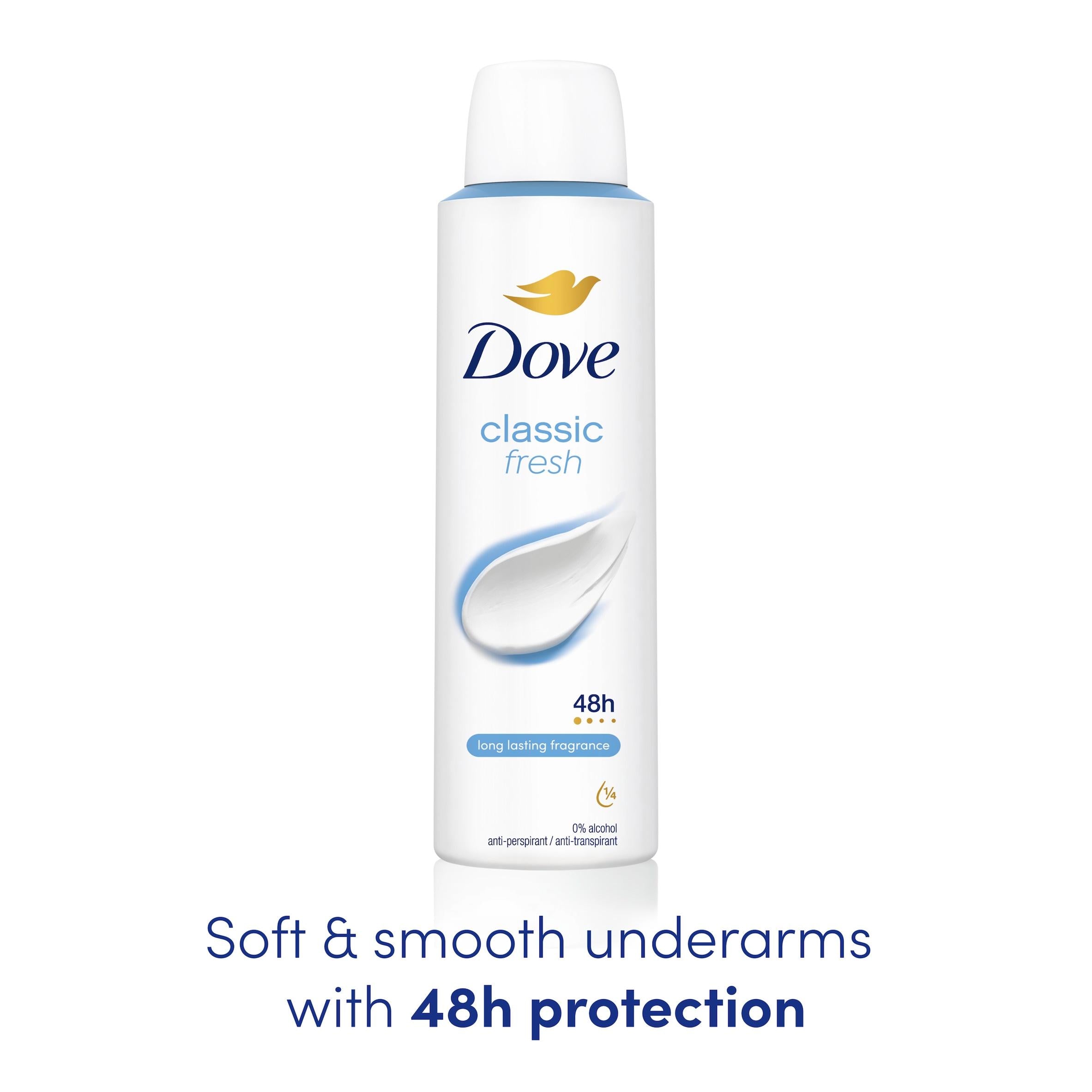 Dove classic antiperspirant deodorant spray 150ml - British product