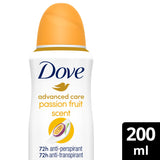 Dove Advanced Care Go Fresh Passion Fruit & Lemongrass Scent Anti Perspirant 200ml GOODS Sainsburys   