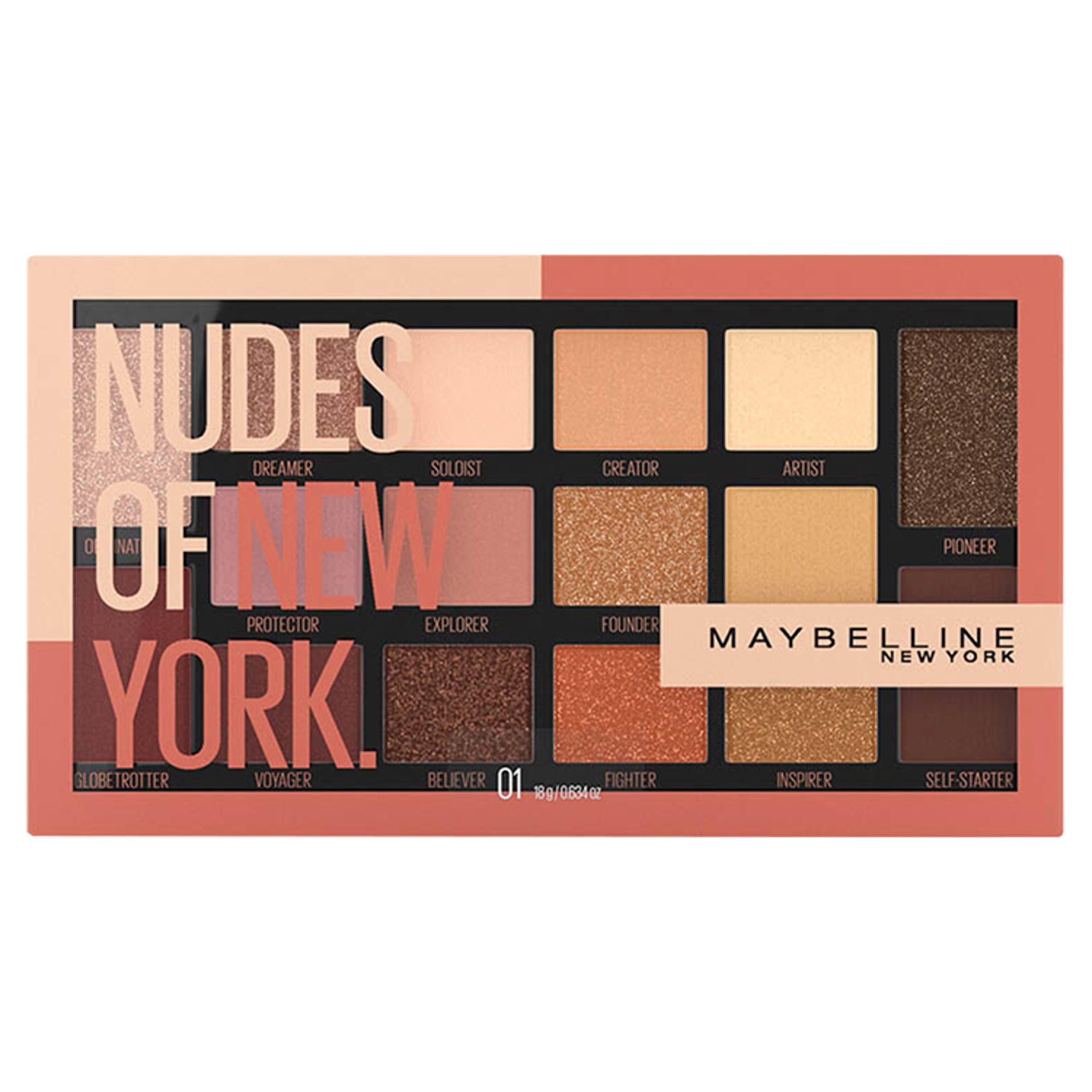 Maybelline Eyeshadow Palette Nudes of New York, imported from the UK