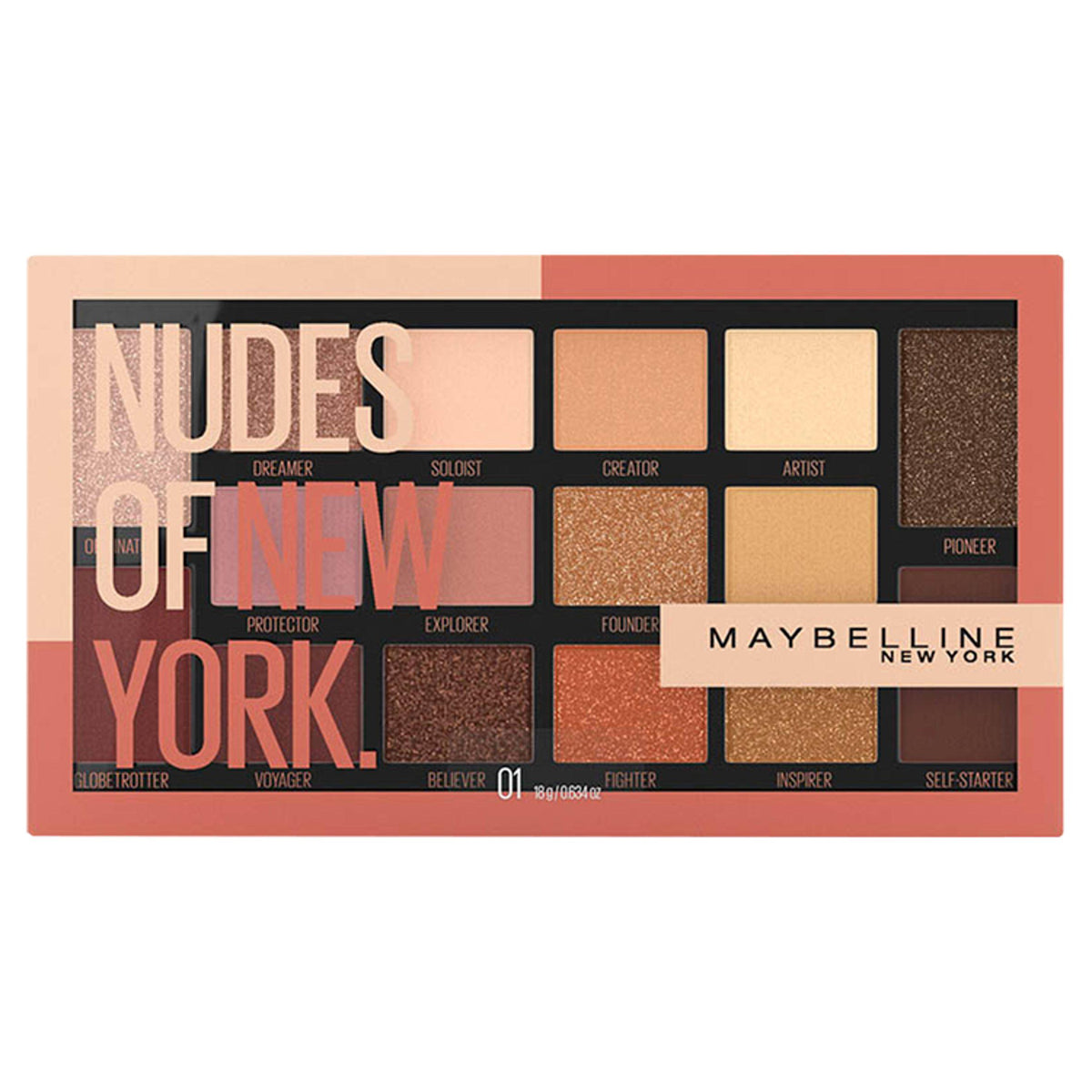 Maybelline Eyeshadow Palette Nudes of New York, imported from the UK