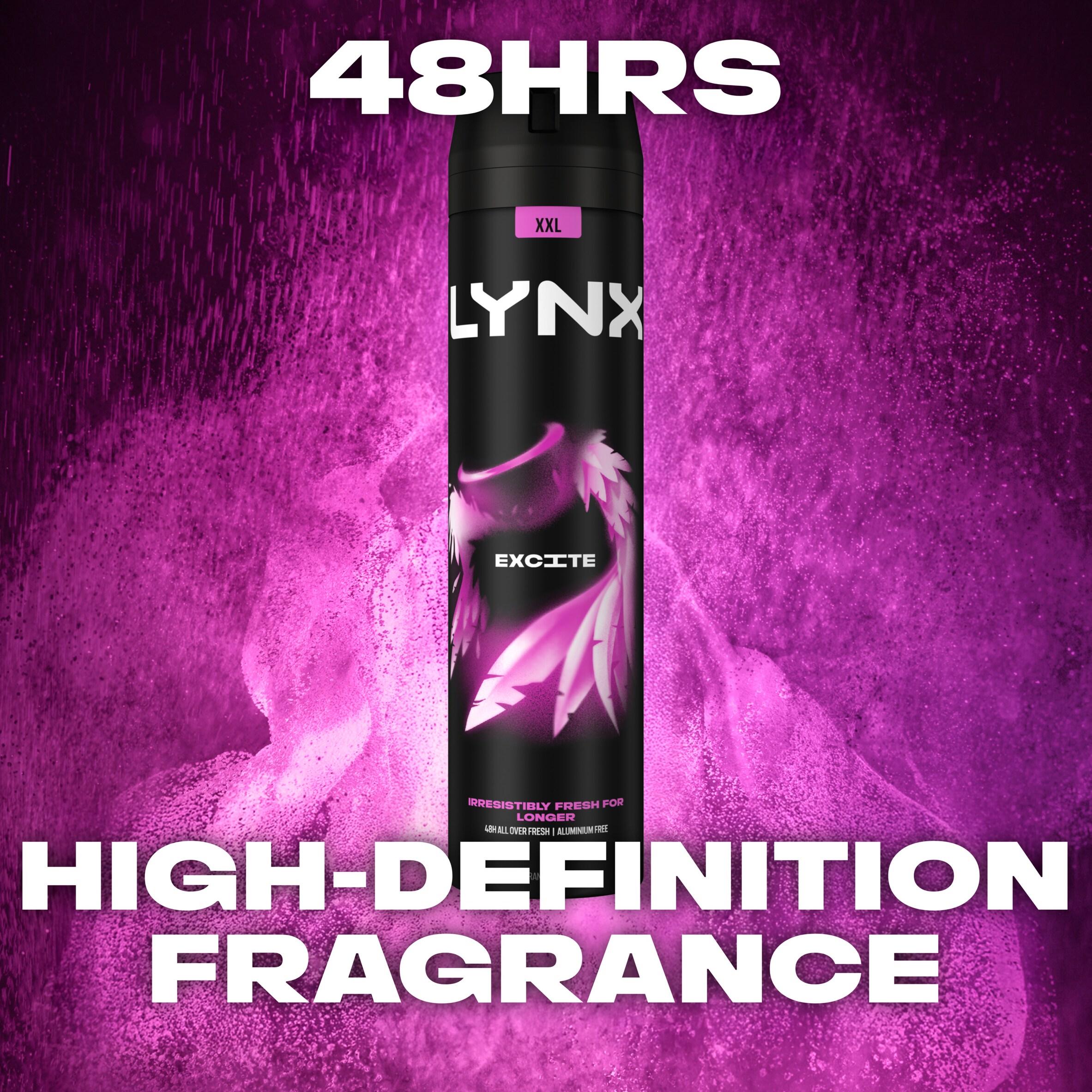 Lynx deodorant spray Excite 48h 250ml, UK version