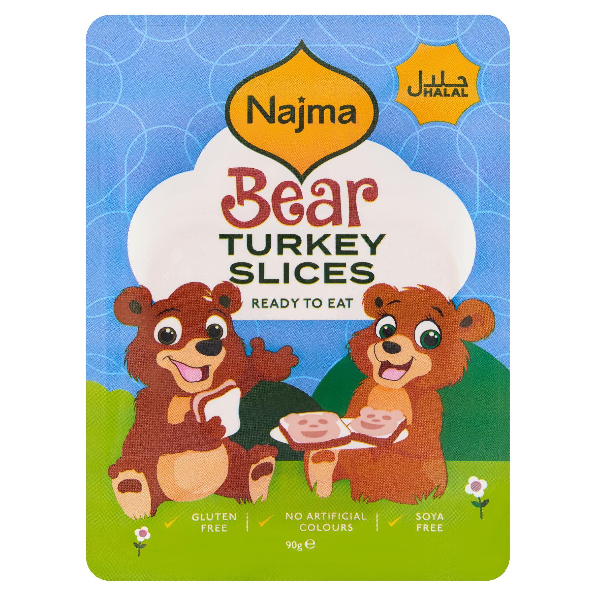 Najma turkey sausage slices 90g (British brand)