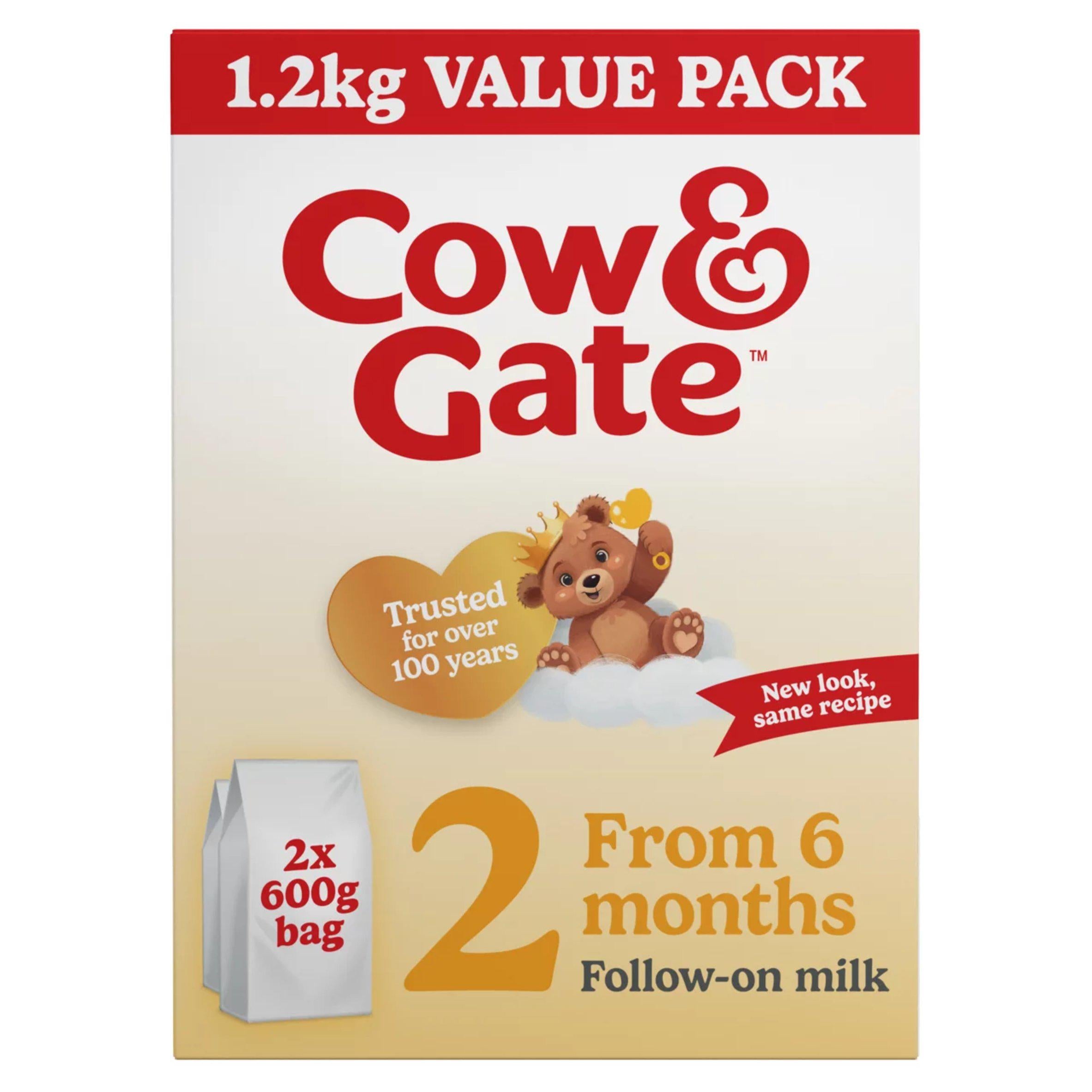 Cow & Gate baby formula follow on milk 2 x 600g, UK version