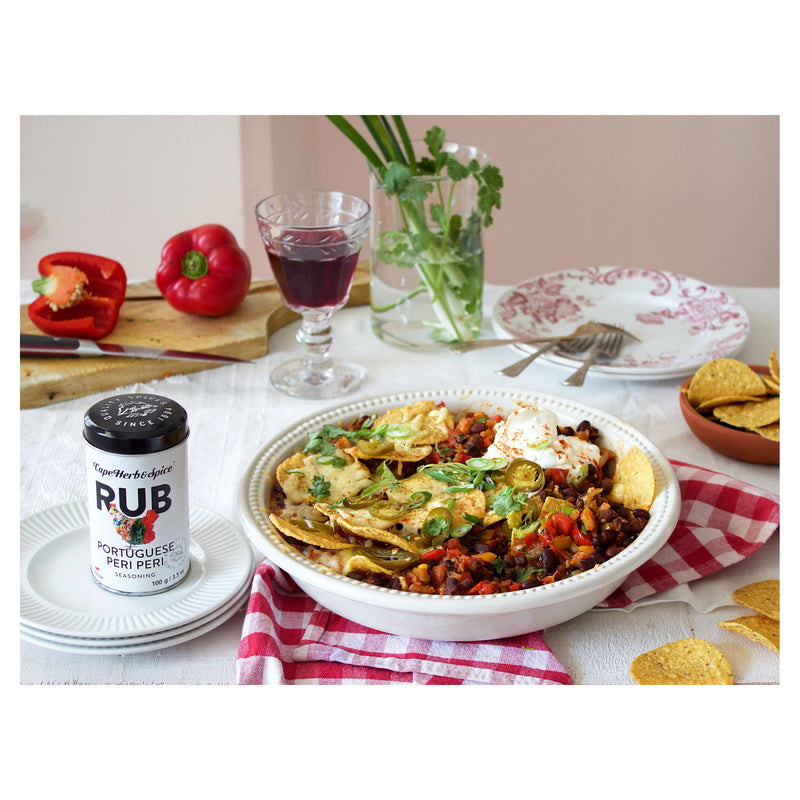 Cape Herb & Spice Portuguese Peri Peri seasoning rub 100g, imported from the UK
