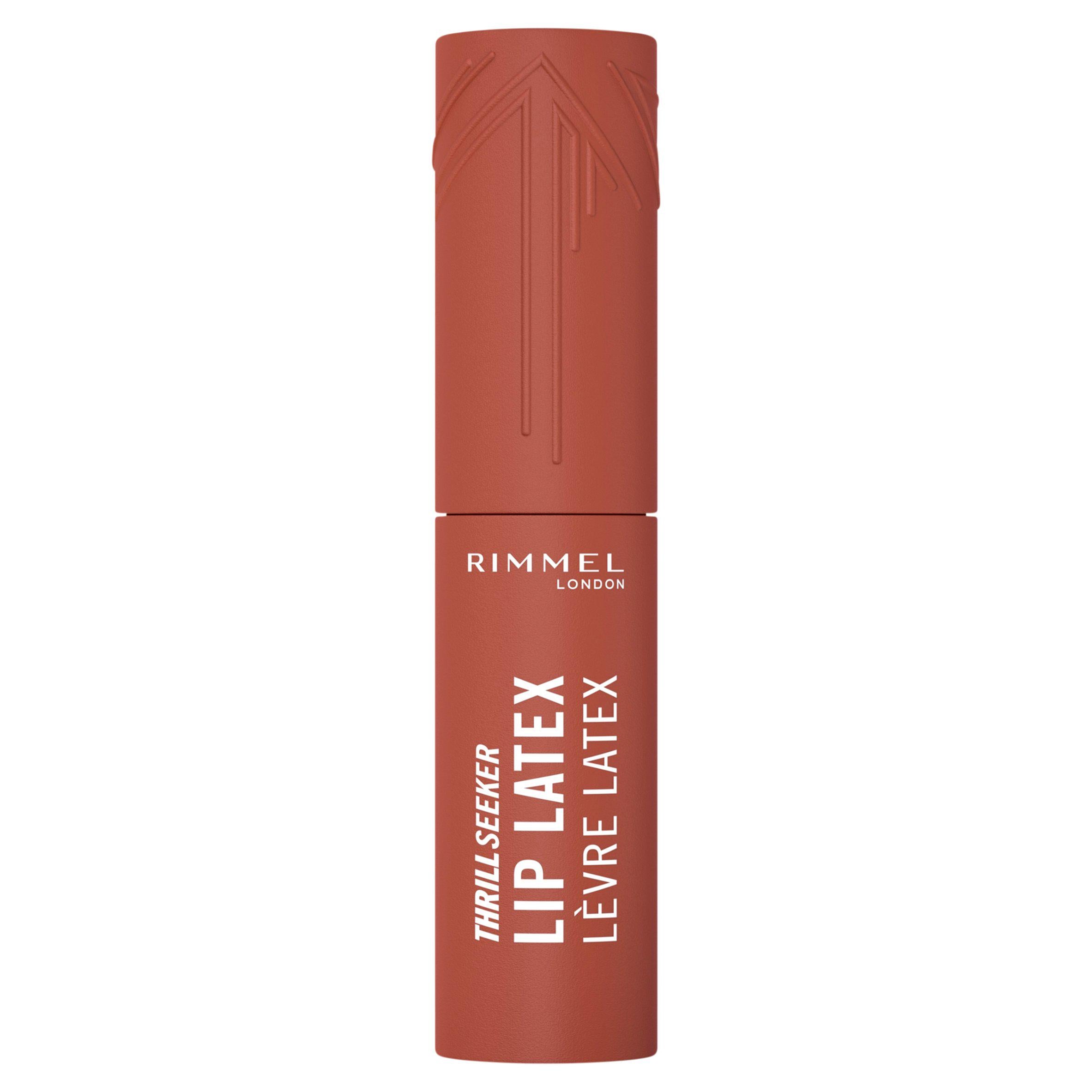 Rimmel Thrill Seeker Lip Latex Honey Bun 250 6ml, imported from the UK