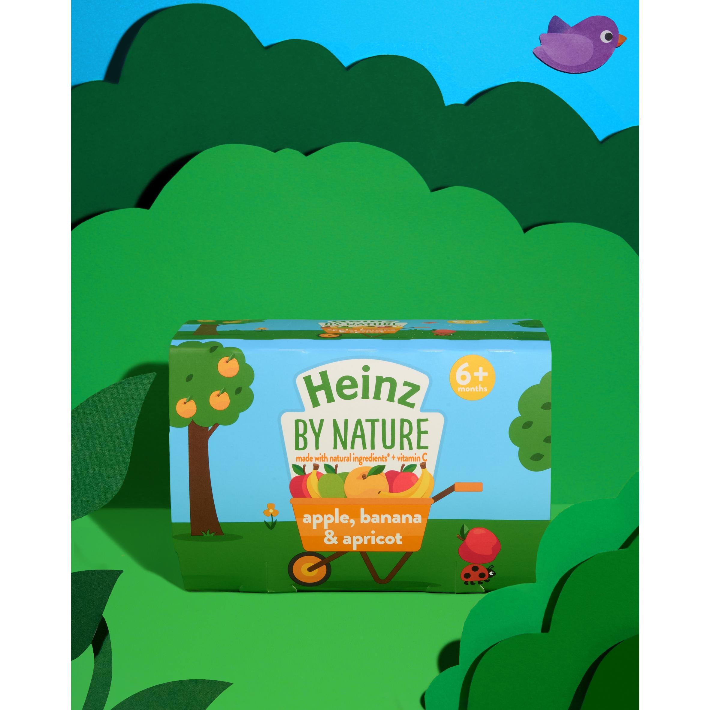 Heinz Apple Banana and Apricot puree 4x100g - British product