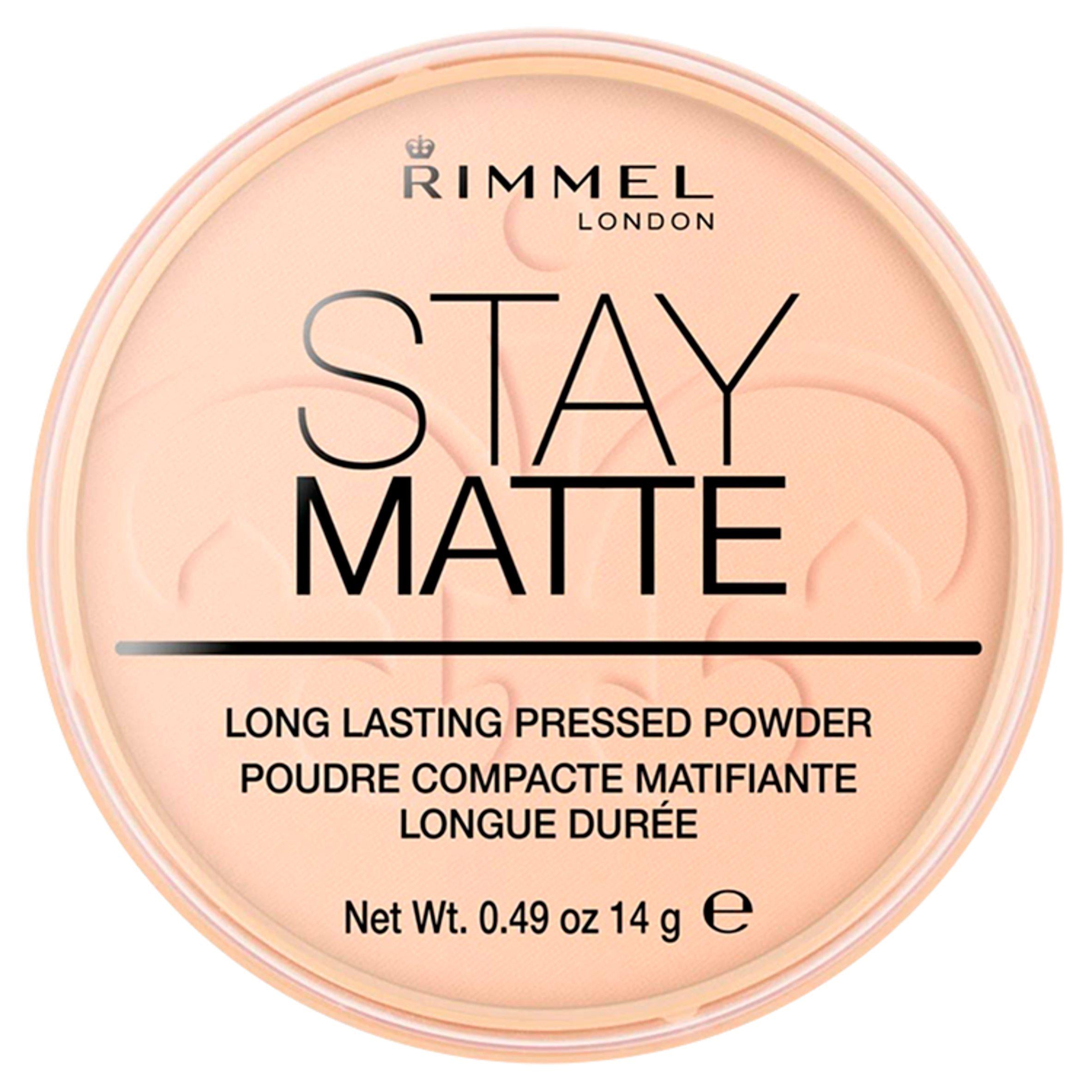 Rimmel London Stay Matte pressed powder in Warm Beige (British brand)