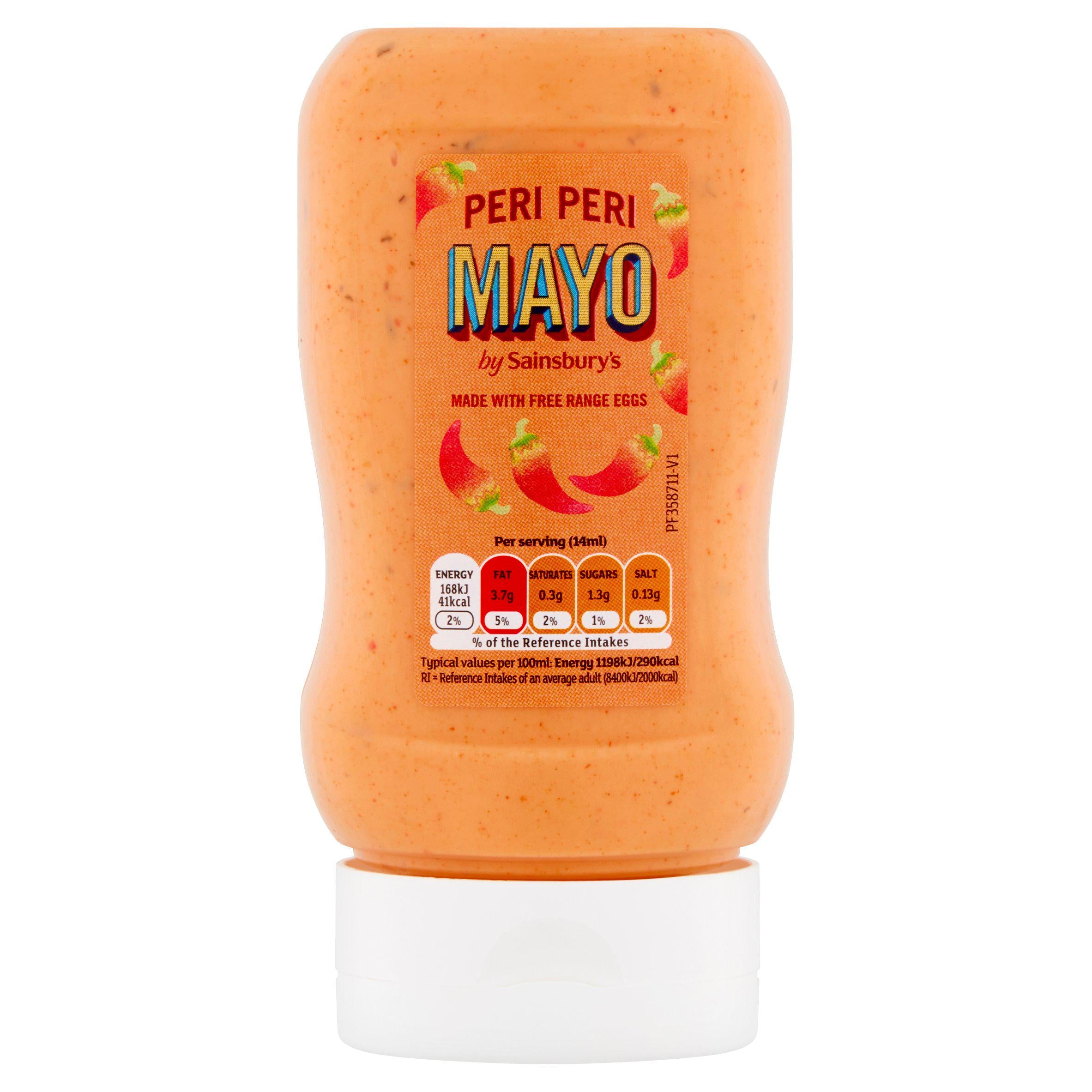 Sainsbury's Peri Peri Mayonnaise 280ml, imported from the UK