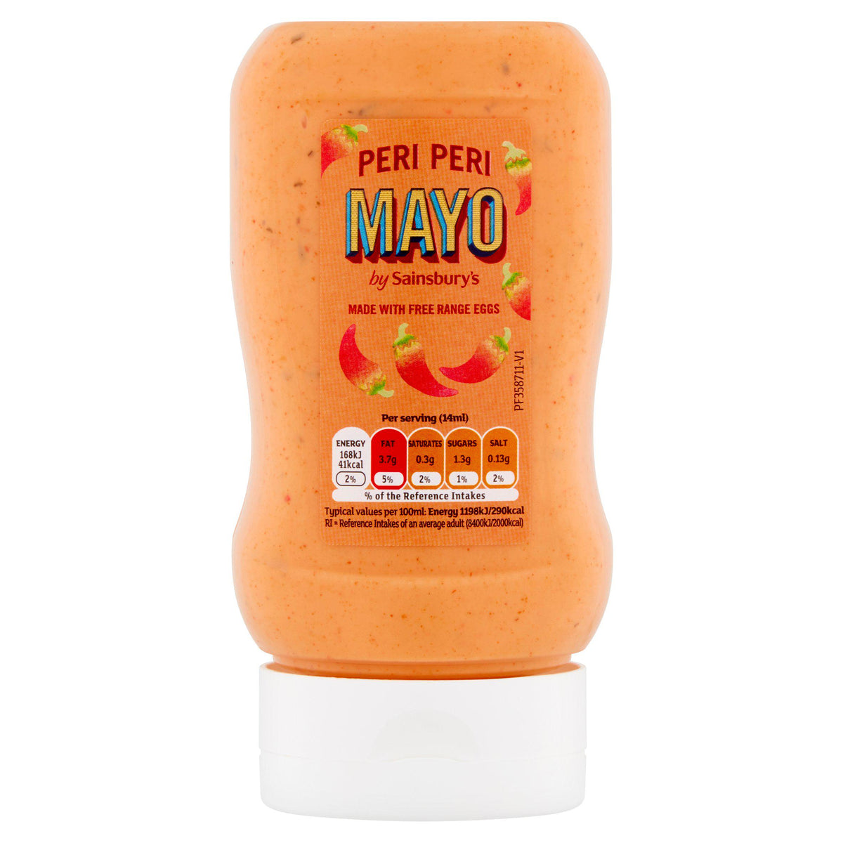 Sainsbury's Peri Peri Mayonnaise 280ml, imported from the UK