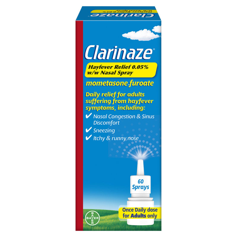 Clarinaze hayfever nasal spray 0.05% w/w 10g - British product