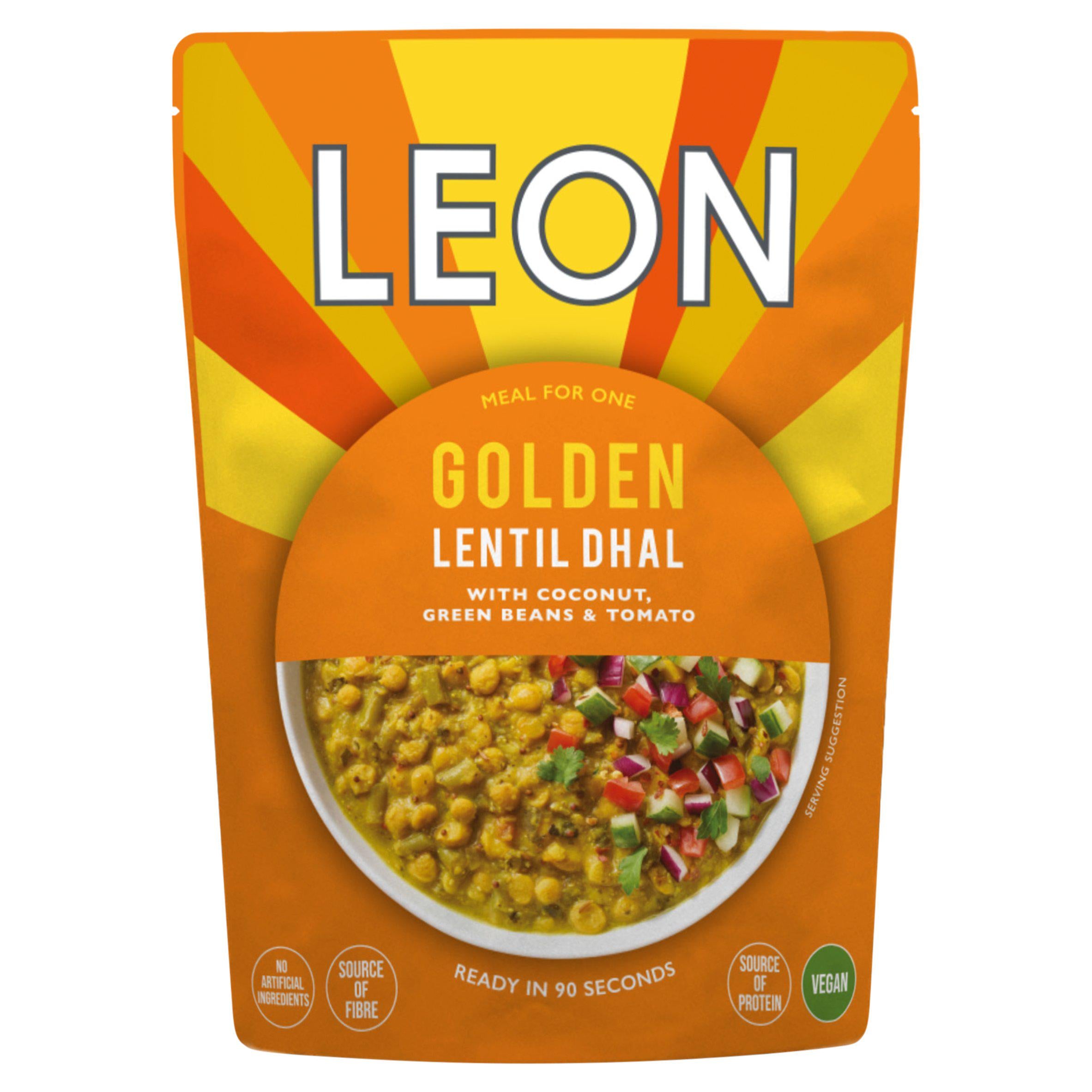 LEON golden lentil dhal 250g, imported from the UK